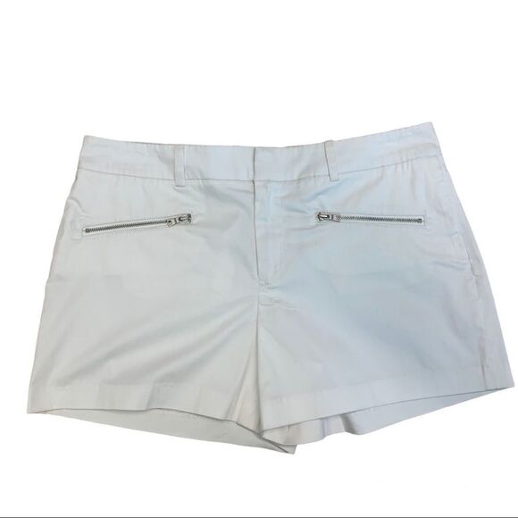 𝅺CLUB Monaco white Morgan cargo shorts Sz 10 NWT belt loops zippered pockets - Picture 10 of 10